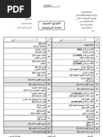 جدول الاحصائيات لواجهة محضر مجلس اجتماع اساتذة الرابعة متوسط ...