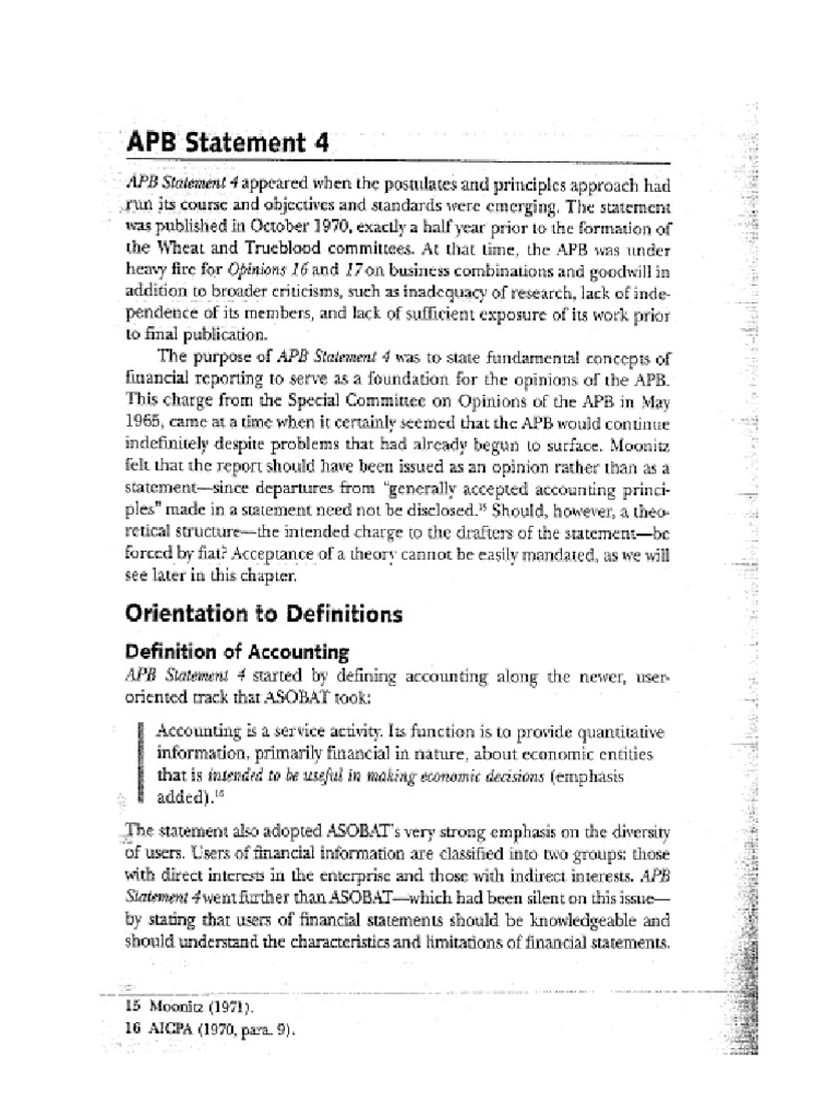 APB Statement No. 4 | PDF | Language Arts & Discipline | Foreign ...