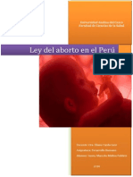 Ley Del Aborto en El Perú