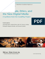 Young People Ethics and New Digital Media