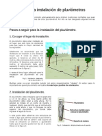 Instalación pluviómetros