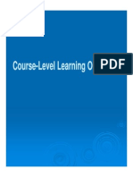 Course-Level Learning Objectives