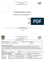 Planificacion de Unidad Didactica - Matematica 1º Basico