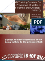 NCR Gender and Development Seminar