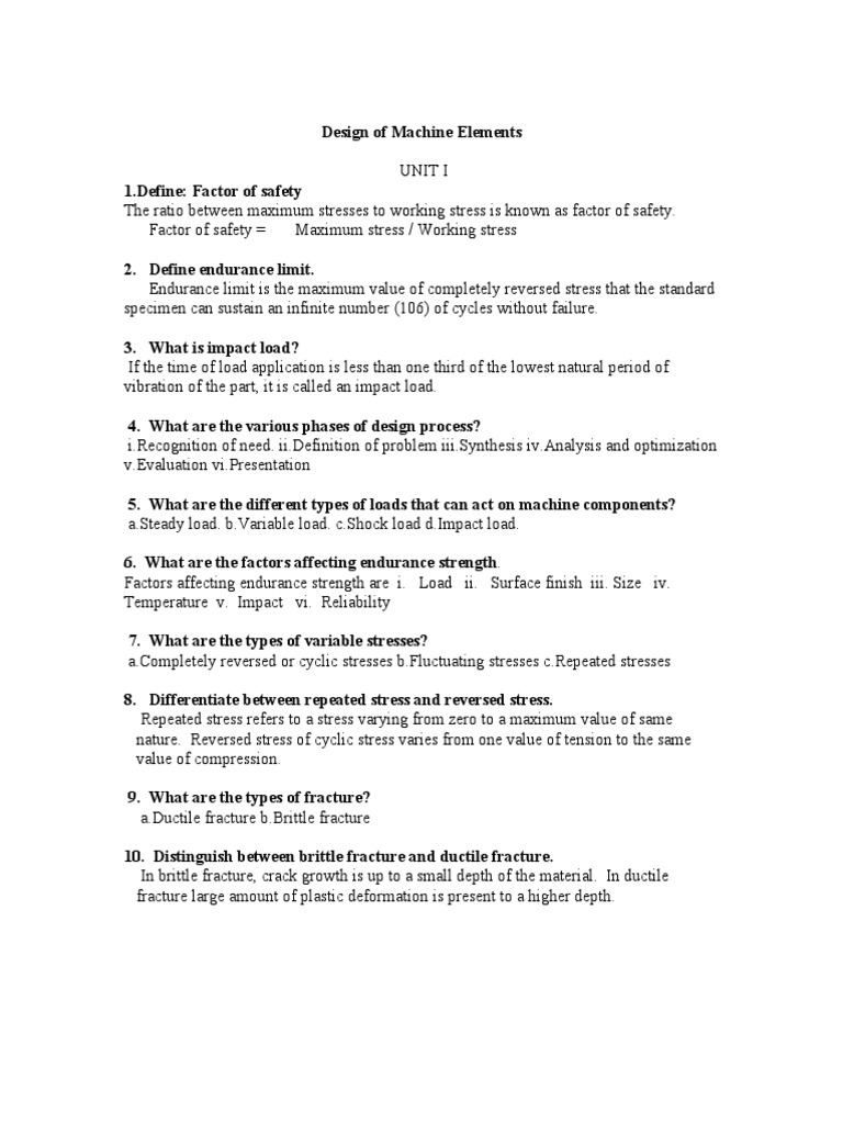 Endurance Strength in Machine Design | PDF | Fracture | Strength Of ...
