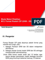 M13. Format Risalah CIP (GKM-SS)