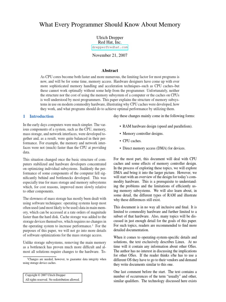 Cpu Memory | PDF | Computers