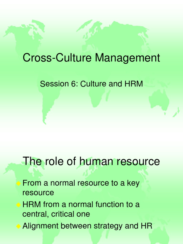 Cross-Cultural HRM Strategies | PDF | Human Resource Management ...