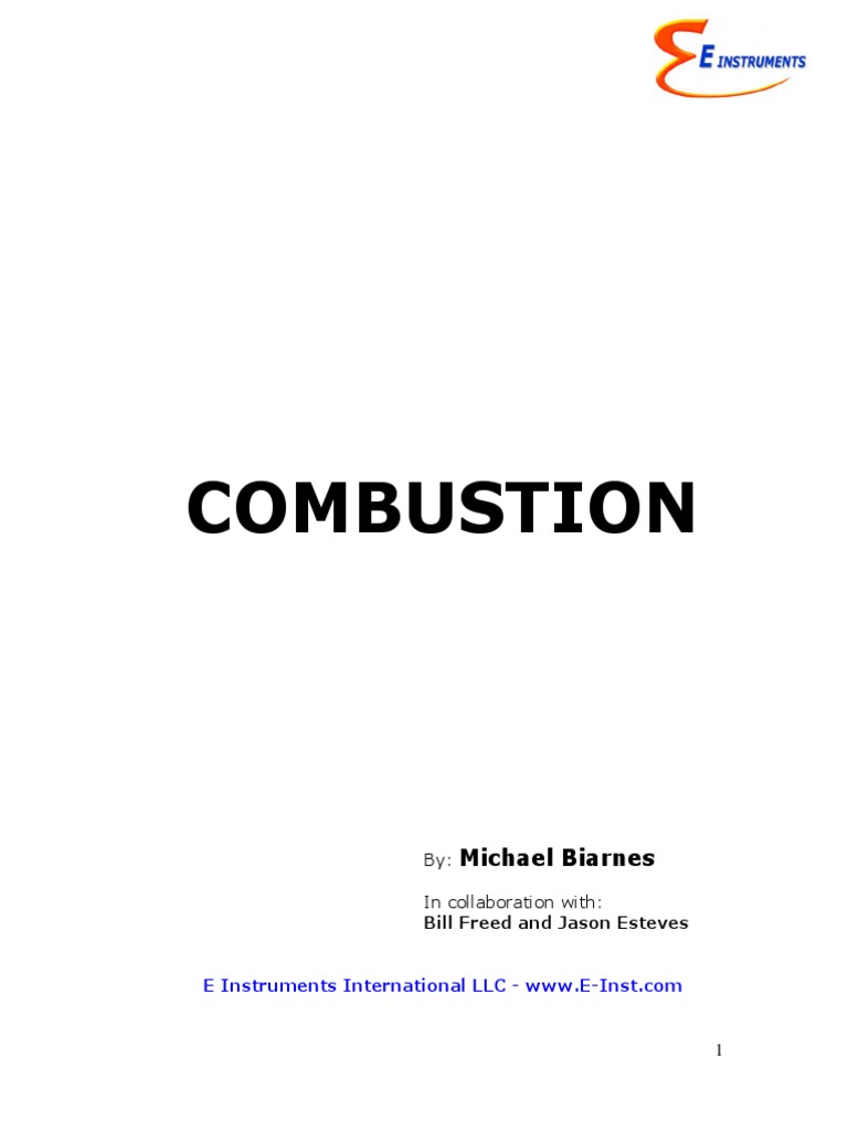 Combustion Booklet 2013 | PDF