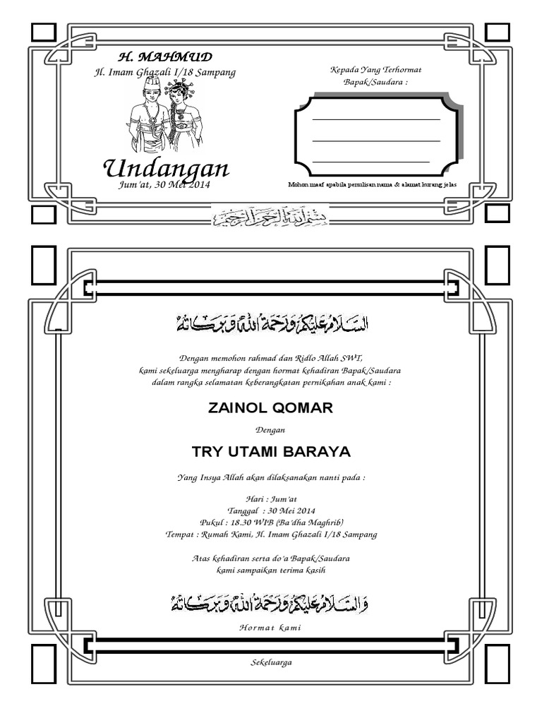 960 Contoh Undangan Tasyakuran Rumah Gratis Terbaik