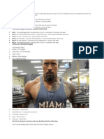 The Rock Dwayne Johnson Workout Routine and Diet Plan