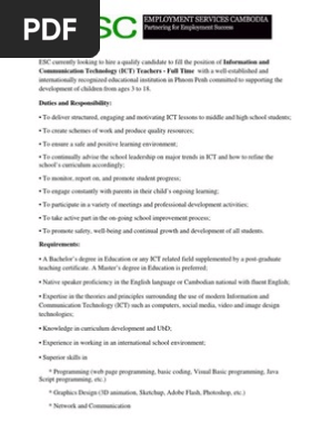 Job Advertisement 