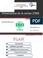 Présentation ISO 27003