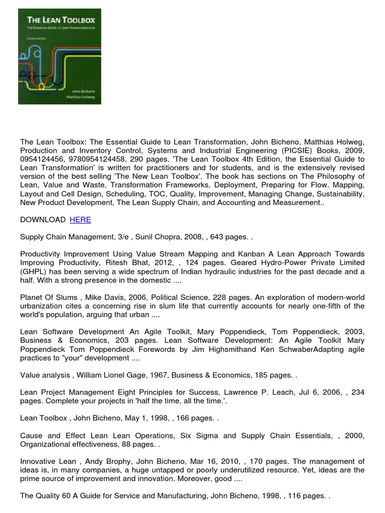 2733 | PDF | Lean Manufacturing | Business Process Management