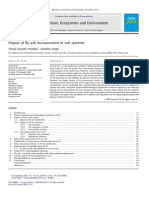 Impact of Fly Ash Incorporation in Soil Systems