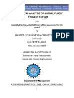 "Statistical Analysis of Mutual Funds" Project Report