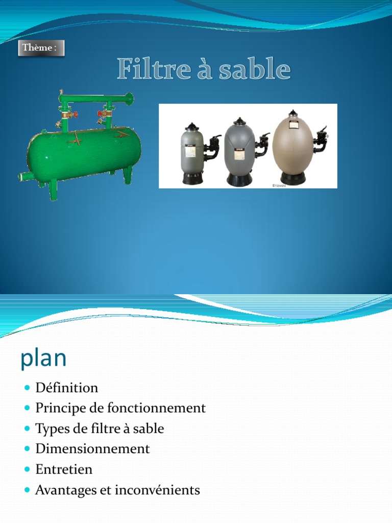 Filtre À Sable PDF Soupape Filtration — free download