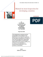 Manual on Meat Inspection for Developing Countries
