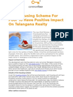 KCRs Housing Scheme for Poor to Have Positive Impact on Telangana Realty