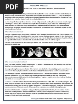 How Much Do You Know About Ramadan