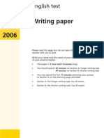YR9 SATs - Writing 2006