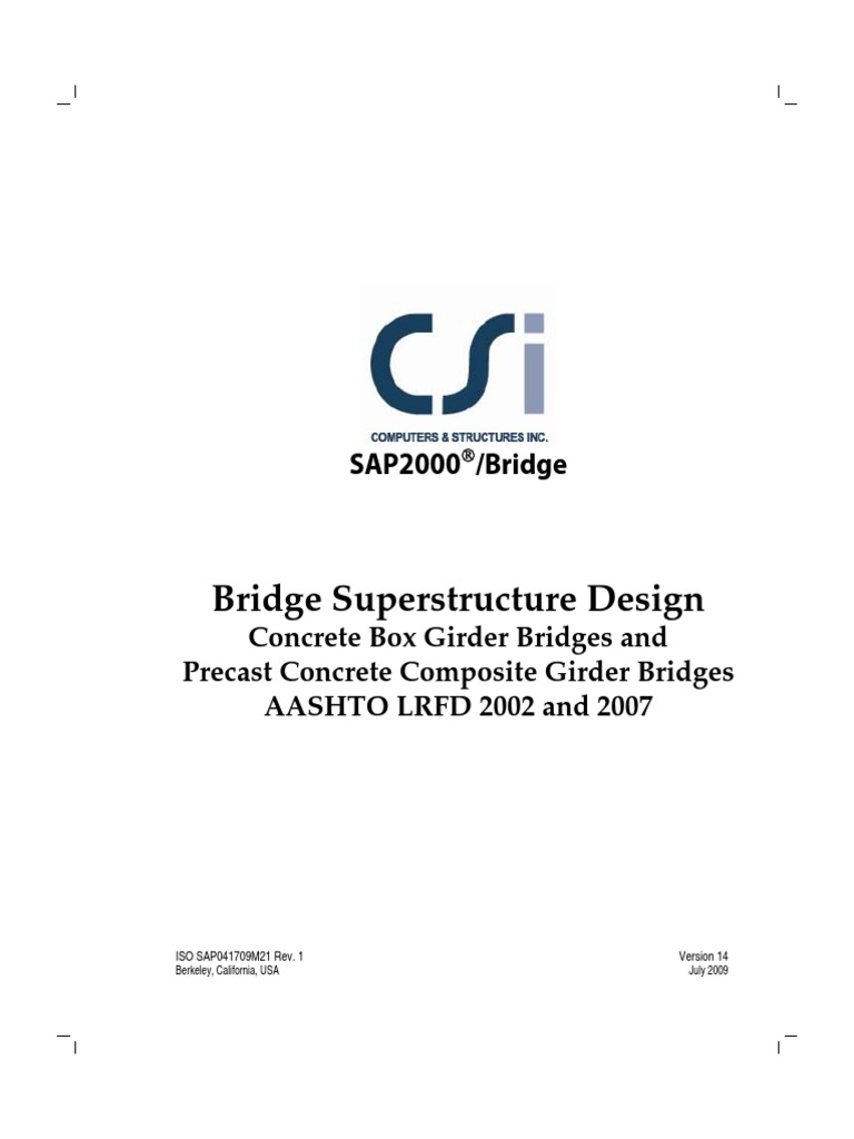 Bridge Superstructure Design | PDF | Beam (Structure) | Bending