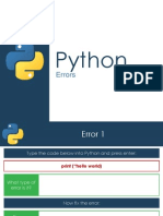 Errors - Python