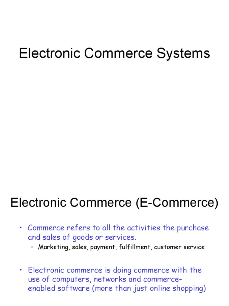Overview | PDF | E Commerce | World Wide Web