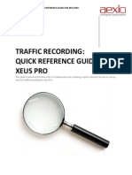 Aexio Xeus Pro 2012 Traffic Recording Quick Guide
