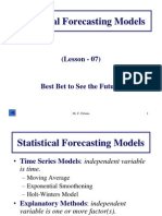 Statistical Forecasting Models