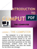 Lesson 1 Introduction To Computers