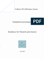 Gomersal St Mary's Complaints Policy 2013 - Guidance for Parents and Carers