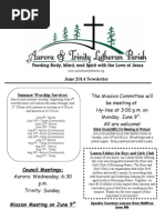 Aurora-Trinity Newsletter June14