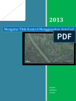 Mengatur Titik Ikat/ Titik Kontrol Pada Peta Menggunakan AutoCad