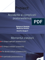 Accidente Si Complicatii Postanestezice