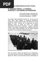 EL SEGUNDO FRENTE,  LA OFENSIVA SOVIÉTICA Y LAS GUERRILLAS FRANCESAS
