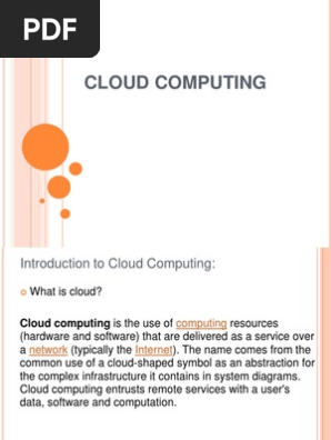 Cloud Computing