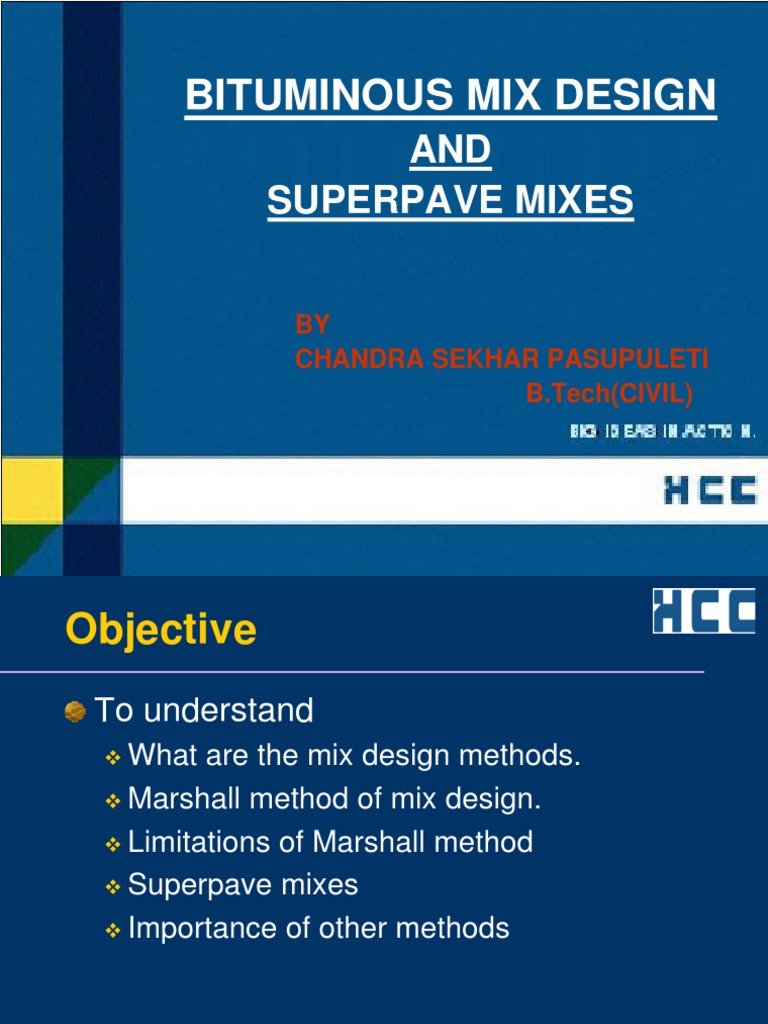 Bituminous Mix Design: Marshall vs Superpave | PDF | Asphalt | Porosity