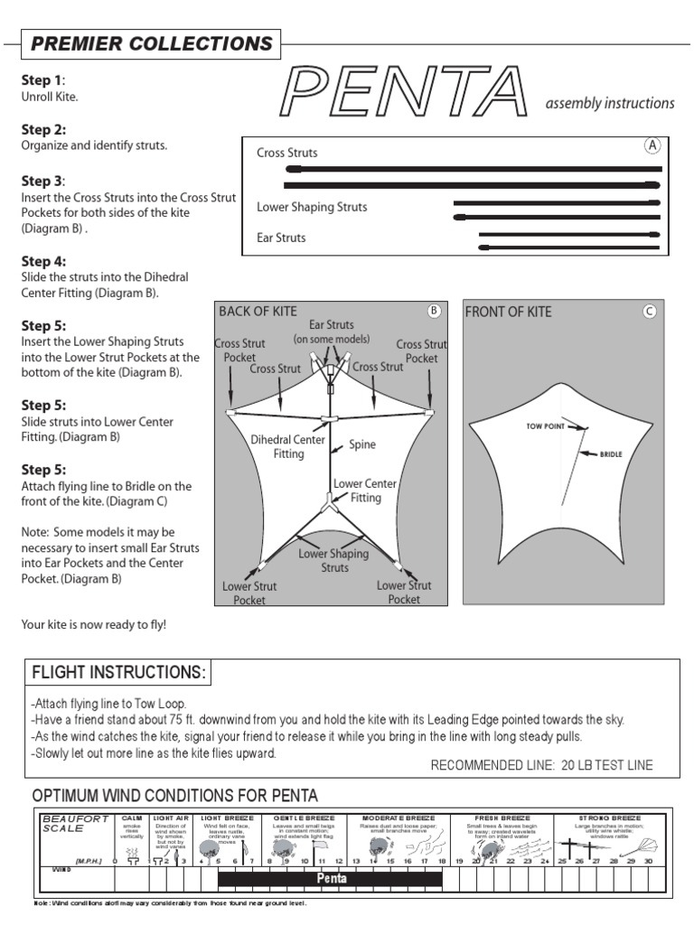 Kite Flying Instructions and Setup Guide | PDF | Technology ...