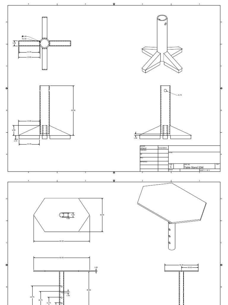 Coffee Table Parts and Drawings | PDF | Computers | Technology ...