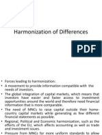Harmonization of Differences