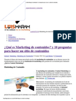 ¿Qué es Marketing de contenidos_ y 10 preguntas para hacer un sitio de contenidos