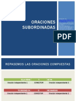 Semana 9 - Oraciones Subordinadas