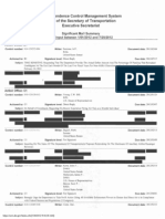 2012 Department of Transportation Significant Mail Summaries