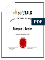 MJT - Safetalk Certificate