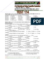 English Test 12 Th Grade - 114