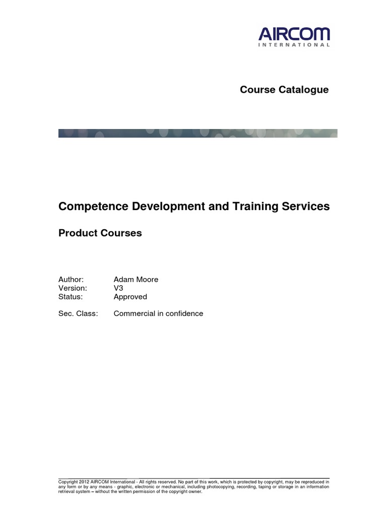 Competence Development and Training Services: Course Catalogue | PDF ...