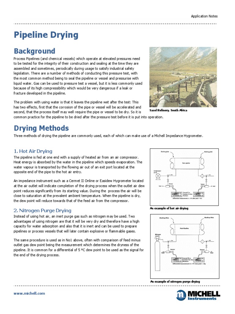 Pipeline Drying | PDF