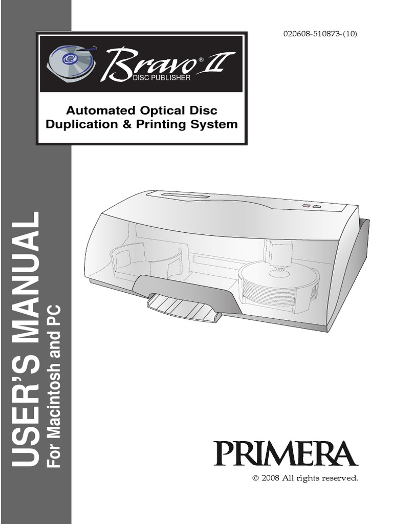 Bravo Disc Publisher PDF Compact Disc Printer