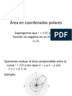 Área en Coordenadas Polares